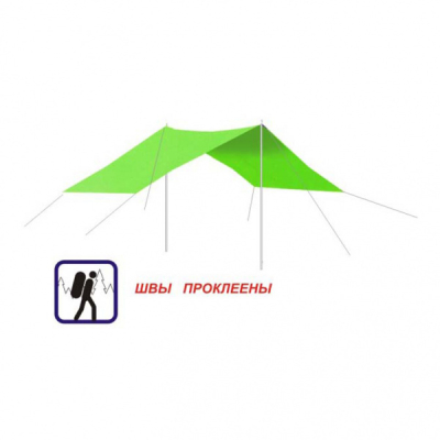 Тент со стойками 4*4м