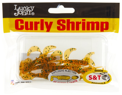Твистер LJ Pro Series Curly Shrimp 2.0in 05,00/PA19 10шт