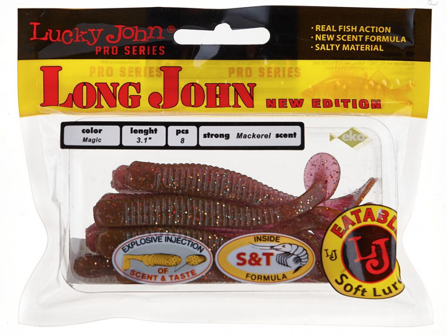 Виброхвост LJ Long John 3.1in 07,90/S14 8шт