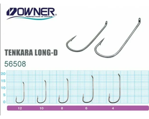 Крючок Owner 56508-10 Tenkara Long-D 10шт
