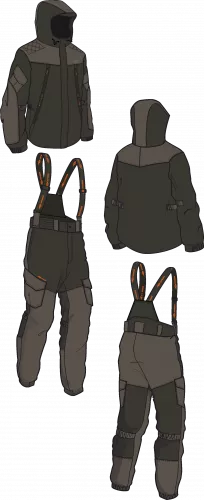 Костюм Тайгер Бизон -5°С Норвегия Хаки р-р48-50 рост 170-176