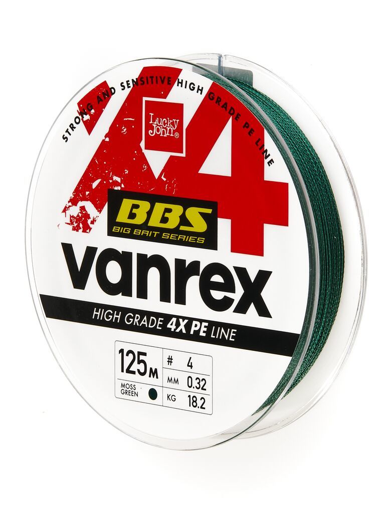 Леска плет. LJ Vanrex x4 Braid Moss Green 125/032