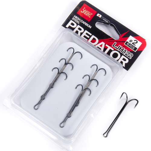 Крючок двойник Lucky John Predator сер.LJH122 006