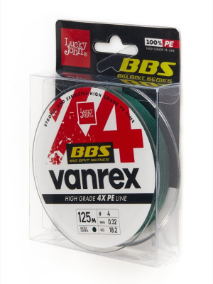 Леска плет. LJ Vanrex x4 Braid Moss Green 125/040