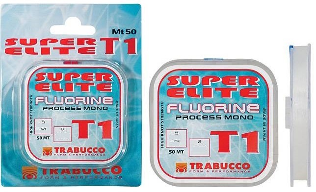 Леска TRABUCCO Super Elite Fluorine 50м 0,18 5,380кг нейл+фл