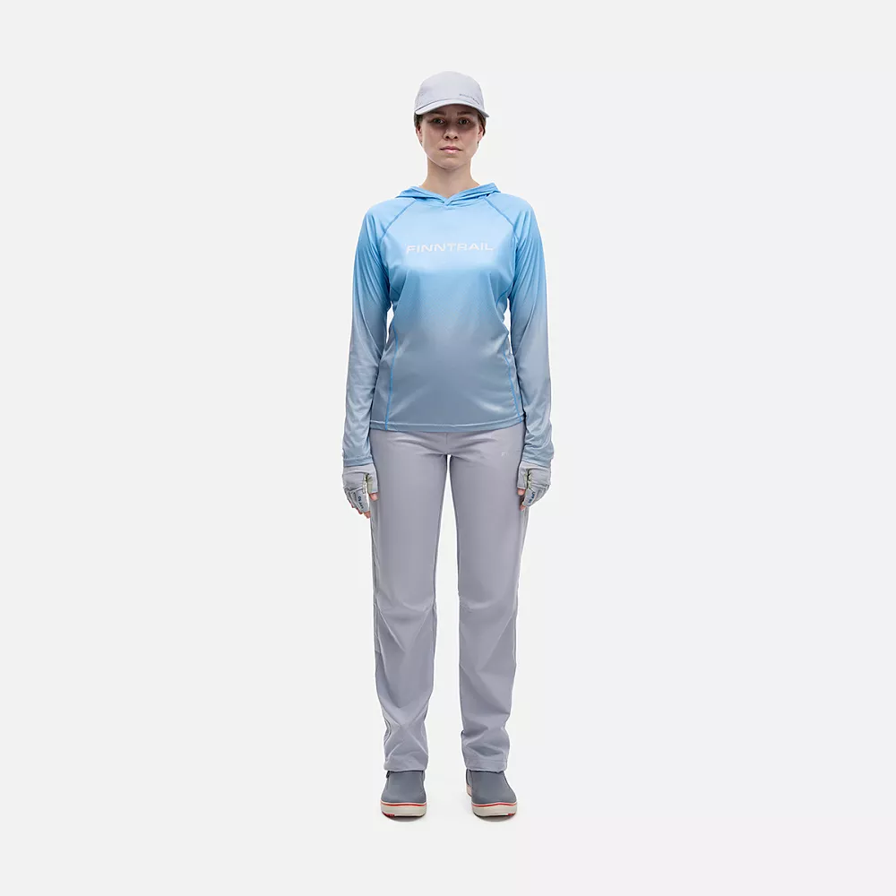 Лонгслив  женский Venus Hood W 6621 LightBlue M