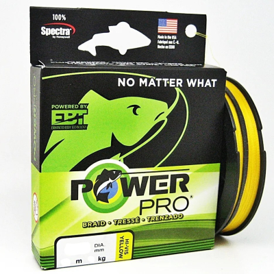 Леска плет. Power Pro 135м Hi-Vis Yellow 0.13