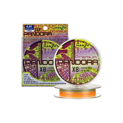 Леска плет Hanzo Pandora Mega Strong X8 0.4 (150м) 0,10м 6,4