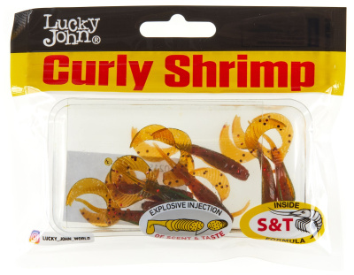 Твистер LJ Pro Series Curly Shrimp 2.0in 05,00/PA16 10шт