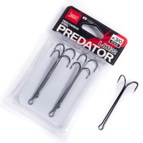 Крючок двойник Lucky John Predator сер.LJH122 K003/0