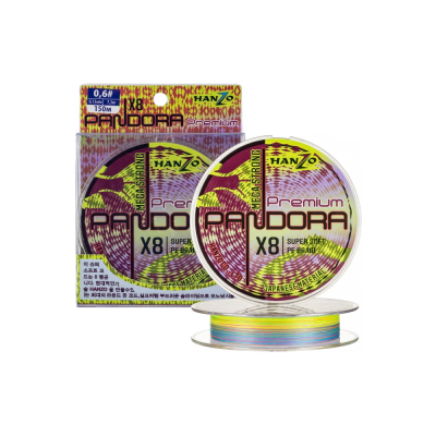 Леска плет Hanzo Pandora Mega Strong X8 0.6 (150м) 0,13мм 7,