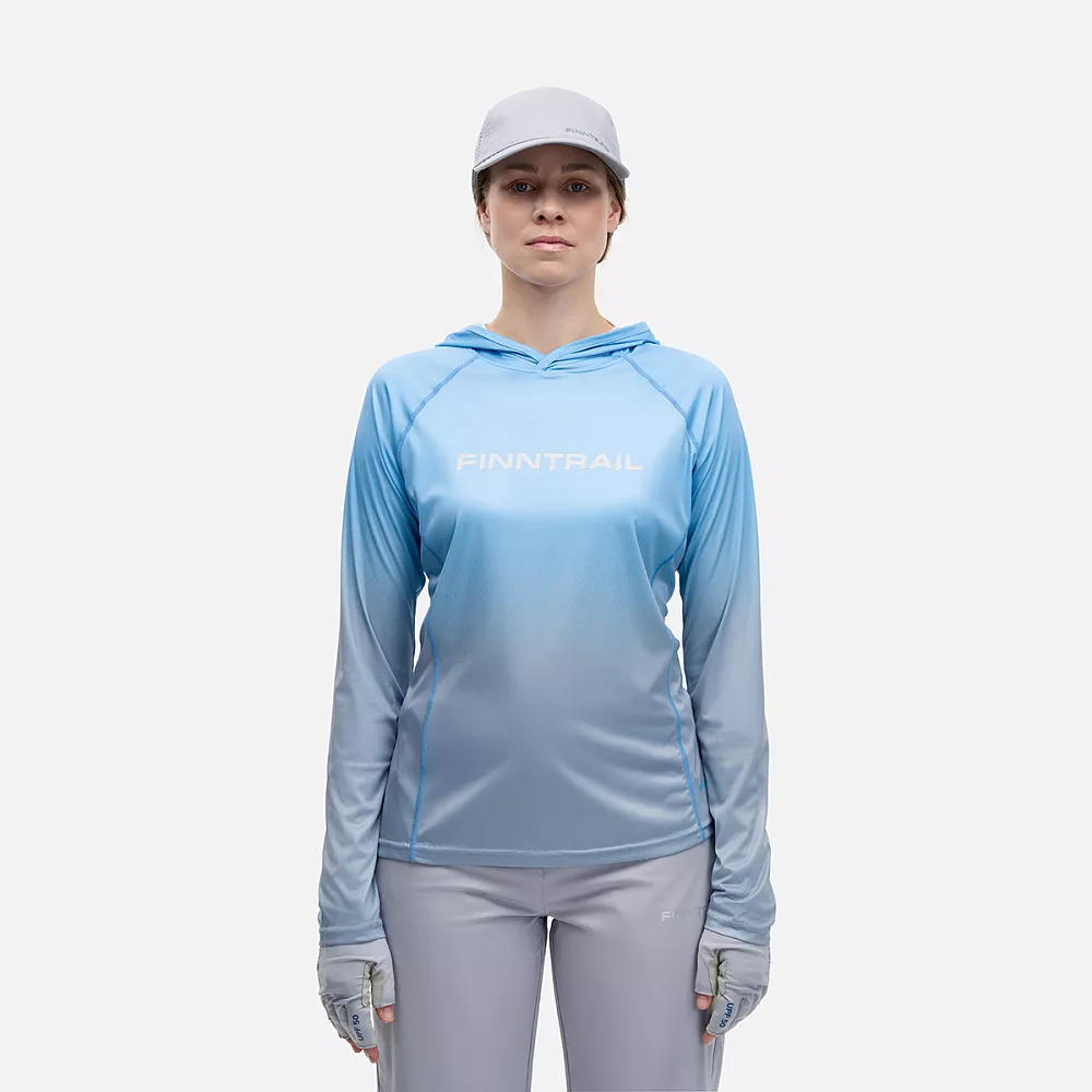 Лонгслив  женский Venus Hood W 6621 LightBlue M