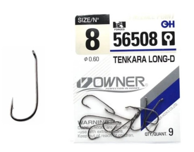 Крючок Owner 56508-08 Tenkara Long-D 9шт