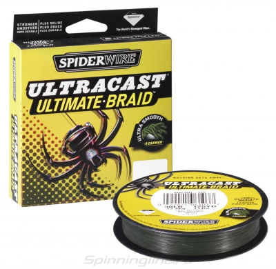 Леска плет. Spiderwire Ultracast 110m Green 0.12